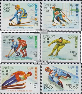Produktbild von Briefmarken Laos 1983 Mi 661-666 (kompl.Ausg.) postfrisch Olympische Winterspiele 1984, Sarajevo