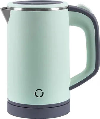 Obrázek produktu pro Elektrická varná konvice – 800 ml – kompaktní – 10 × 19 cm – nerezová – zelená