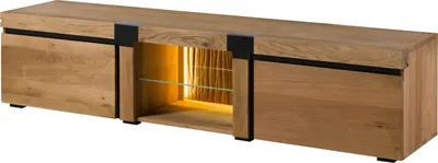 Produktbild von MASSIVMOEBEL24 TV-Board Wildeiche 220x48x50 natur geölt ROTTERDAM #122