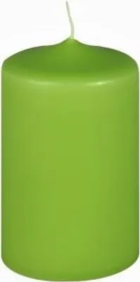 Produktbild von Premium Stumpenkerzen Apfelgrün 80 x 50 mm, 1 Stück