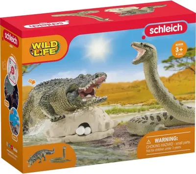 Image de Schleich Wild Life Danger dans le marais, figurine de jeu