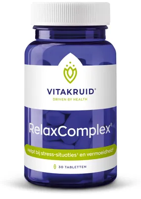 Produktbild von Vitakruid Relaxcomplex u. a. Magnesiumtaurat & Vitamin D3 (30 Tabletten)
