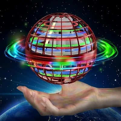 Produktbild von Semai Fliegender Ball mit LED – Handgesteuerter Hover Ball Boomerang, USB wiederaufladbar, Indoor & Outdoor Flying Ball, AI-Flugsteuerung, Geschenk für Kinder ab 6 Jahren