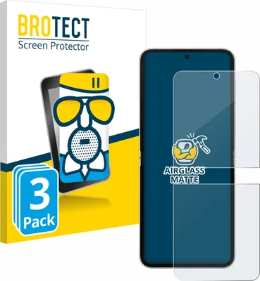 Produktbild von 3x BROTECT Entspiegelungs Schutzglas für Samsung Galaxy Z Flip 6 Schutzfolie Panzer Folie Glas Display Schutz matt
