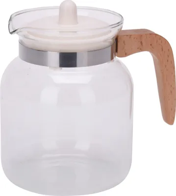 Produktbild von Koopman Teekanne aus Glas mit weißem Sieb 1,5l