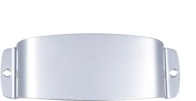 Image de Couvercle de protection de micro en acier chromé pour guitare basse électrique JB Pièce de rechange