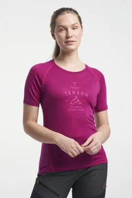 Produktbild von Tenson Himalaya Merino Tee Damen Fuchsia L
