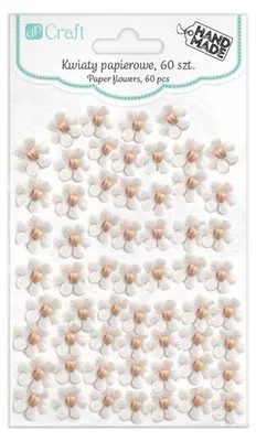 Obrázek produktu pro Papírové květy bílé - 60 ks