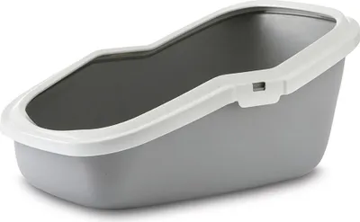 Immagine prodotto di Vadigran lettiera per gatti con bordo "Aseo" 56 x 39 x 27,5 cm grigio