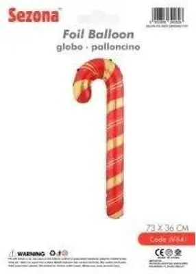 Produktbild von Weihnachtsballon Rote Zuckerstange 73x36
