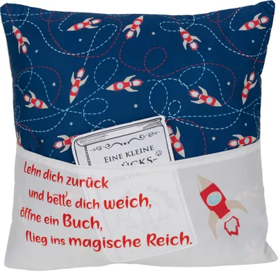 Produktbild von HERGO Sofahelden Kinder-Lesekissen "Rakete"
