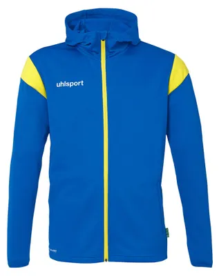 Produktbild von Uhlsport Squad 27 Kapuzenjacke Kinder - Azurblau / Lime