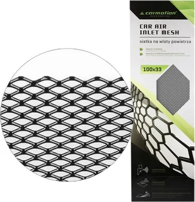 Obrázek produktu pro Hliníkové pletivo, velikost ok 7x12 mm, kosočtverec, list 100x33 cm, černá barva