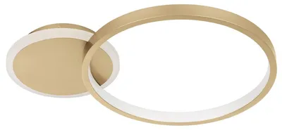 Imagen del producto de EGLO Gafares, 1 bombilla, LED, 6500 K, 2100 lúmenes, IP20, dorado, blanco