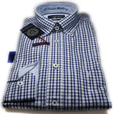 Produktbild von CASAMODA Herren Businesshemd 006280 Casual Fit Bügelleicht Pastellblau 37/38