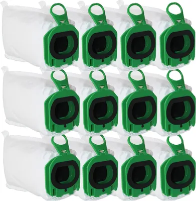 Produktbild von 12 Stück Staubsaugerbeutel für Vorwerk Kobold VB100 VB 100 FP100 FP 100, Beutel Filtertüten für Kobold VB100 Akku-Staubsauger