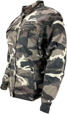 Produktbild von Bores Military Jack Damen Textiljacke, dunkles camouflage, L