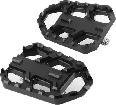 Immagine prodotto di Moto -Piedino largo -CNC -Alluminio -Pedali in lega per Suzuki DL650 DL1000 Vstrom 650xt/1000xt (nero)