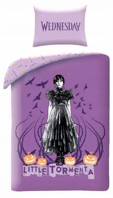 Produktbild von Baumwollbettwäsche 160x200 Wednesday Addams HIT Die Addams Family