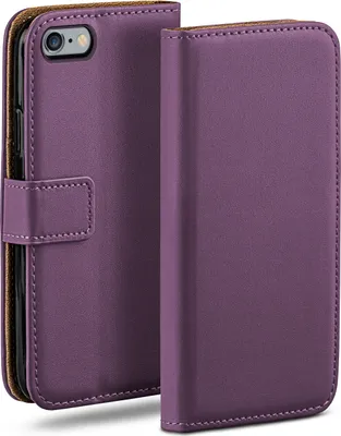 Produktbild von moex® Book Case kompatibel mit iPhone 6s / iPhone 6 - Hülle 360 Grad klappbar, Lila
