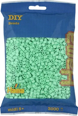 Produktbild von Hama Beutel mit 3000 Midi-Bügelperlen pastell mint