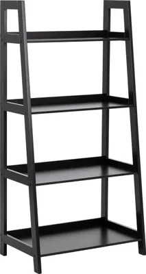 Immagine prodotto di Scaffale a ripiani nero, MDF - 63x130x40 cm (LxAxP)