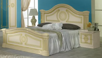 Immagine prodotto di Camera da letto di design Set da 3 pezzi letto comodino classico set da letto
