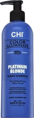 Obrázek produktu pro CHI Color Illuminate Platinum Blonde Purple Shampoo rozjasňující šampon pro platinově blond a šedivé vlasy 355 ml