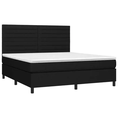 Obrázok produktu pre vidaXL Boxspring posteľ s matracom čierna 160x200 cm látka