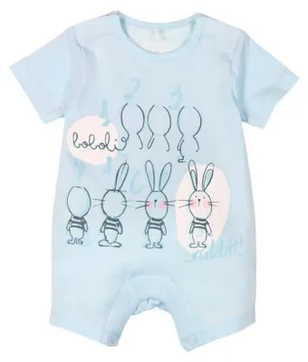 Produktbild von Bóboli Baby Spieler Hasen blau Gr. 56 - 92 56