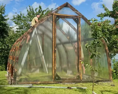 Image de Jardin Dream Serre en bois 3.5x6M avec 4mm polycarbonate et bois fondamental