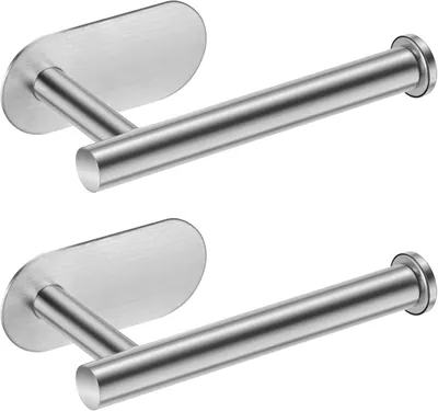 Produktbild von 2×Toilettenpapierhalter ohne Bohren Klopapierhalter selbstklebend,WC Rollenhalter,Papierrollenhalter Bad Wand, Wandmontage Bad Halter,für Bad,WC,Küche