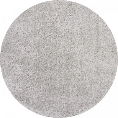 Productafbeelding van 133x133 (diameter) - Rond vloerkleed, Shaggy Teddy, grijs
