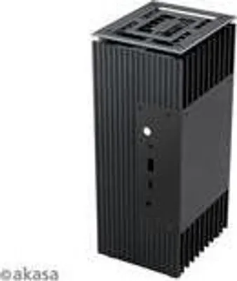 Image de Akasa A-NUC52-M1B Boîtier informatique Cube Noir 25 W (A-NUC52-M1B)