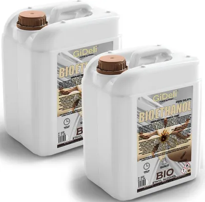 Produktbild von Bioethanol Vanilleduft 96,6% 20L für Kamin Universal Rauchfrei Rußfrei GiDeli