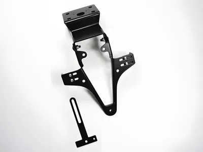 Image de ZIEGER Basic Support de plaque d'immatriculation compatible avec Yamaha XJ6 N BJ 2009-16 / XJ6 Diversion S BJ 2010-16 / XJ6 Diversion F BJ 2009-16