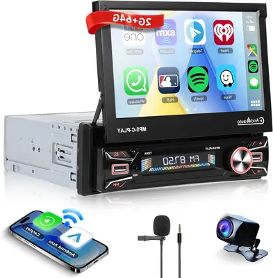 Zdjęcie produktu dla Radio samochodowe 1 DIN - Radio z systemem Android - Radio z Carplay - Nawigacja GPS - System multimedialny do samochodu