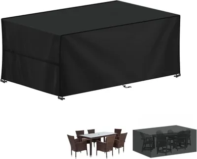 Produktbild von Abdeckhaube für Gartenmöbel, wasserdicht, für Gartentische – Sitzgruppen – Terrassenmöbel – 180x90x75 cm