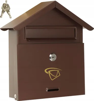 Produktbild von Briefkasten FEINZ B6 Braun Wetterfest Abschließbar für Haus und Zaun