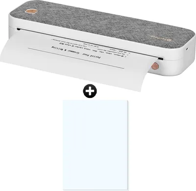 Produktbild von PeriPage Tlačiareň papiera A4 Bezdrôtová termálna tlačiareň Bluetooth pre mobilné kancelárie, podporuje 2''/3''/4'' šírku papiera 210 mm Fototlačiareň Termotransferová tlačiareň s 200 listami rýchloschnúceho skladaného termálneho papiera (210 x 297 mm) 2-3 roky Fotka + 1 rolka termálneho papiera Kompatibilný s Android iOS
