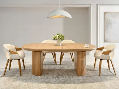 Obrázek produktu pro Oválný rozkládací stůl 200(300)x110 ANTOS - dub
