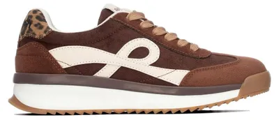 Image de REFRESH - Baskets de sport pour femmes, couleur marron - Chaussures confortables et polyvalentes - Cas
