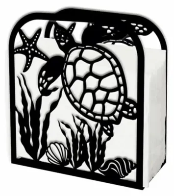 Imagen del producto de Soporte metálico para servilletas de mesa con diseño decorativo