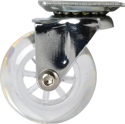 Produktbild von Lenkrolle Gummi transparent 50 mm 30 kg