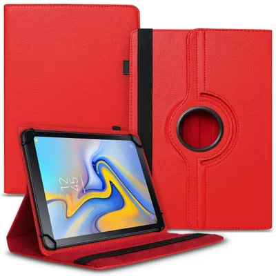 Produktbild von Tablet Hülle für Samsung Galaxy Tab A 10.5 Tasche Schutzhülle Case Cover DrehbarFarben:Rot