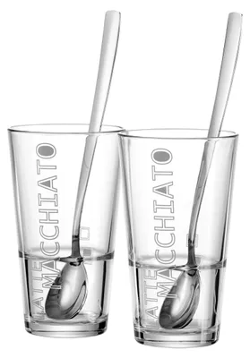 Produktbild von Latte Macchiato 2er Set mit Löffel Lena