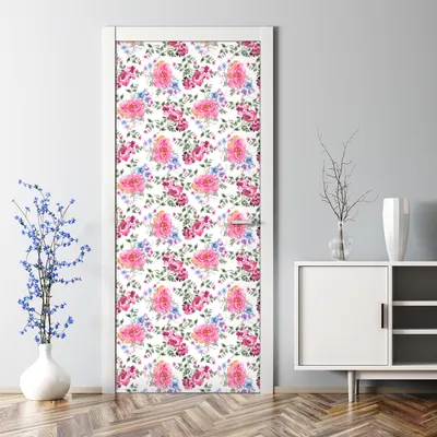 Produktbild von Dekorative Türaufkleber selbstklebend Klebefolie Türtapete Türfolie Fischgrätenmuster 70 x 200 cm