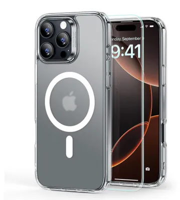 Produktbild von Esr Classic Hybrid Halolock Magsafe & gehärtetes Glas Iphone 16 Pro Max mattiert klar