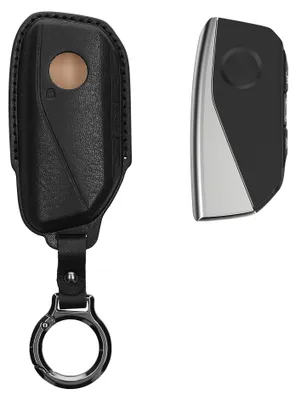Produktbild von kwmobile Schlüsselhülle für BMW 4-Tasten X7 X1 U11 iX ix1 7er G07 I7 Autoschlüssel Hülle Leder - Autoschlüssel Schlüssel Hülle - Schlüsselcover