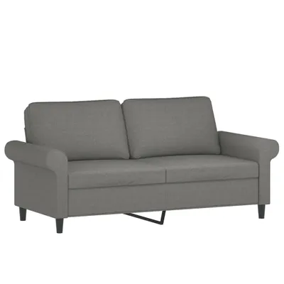 Immagine prodotto di vidaXL divano a 2 posti grigio scuro 140 cm in tessuto